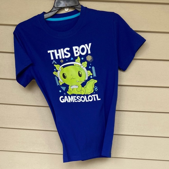 Child’s Sz-S/M/7 & M/L/10 Graphic T-Shirt w/Green Gaming Monster/Alien Character - Picture 9 of 16